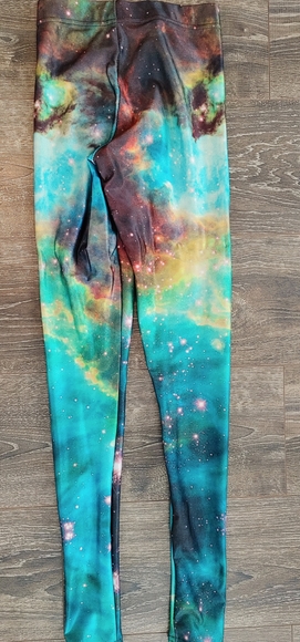 Blackmilk Galaxy Green Leggings - Picture 2 of 5